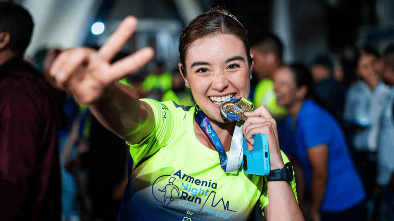 Participante de la Armenia Night Run