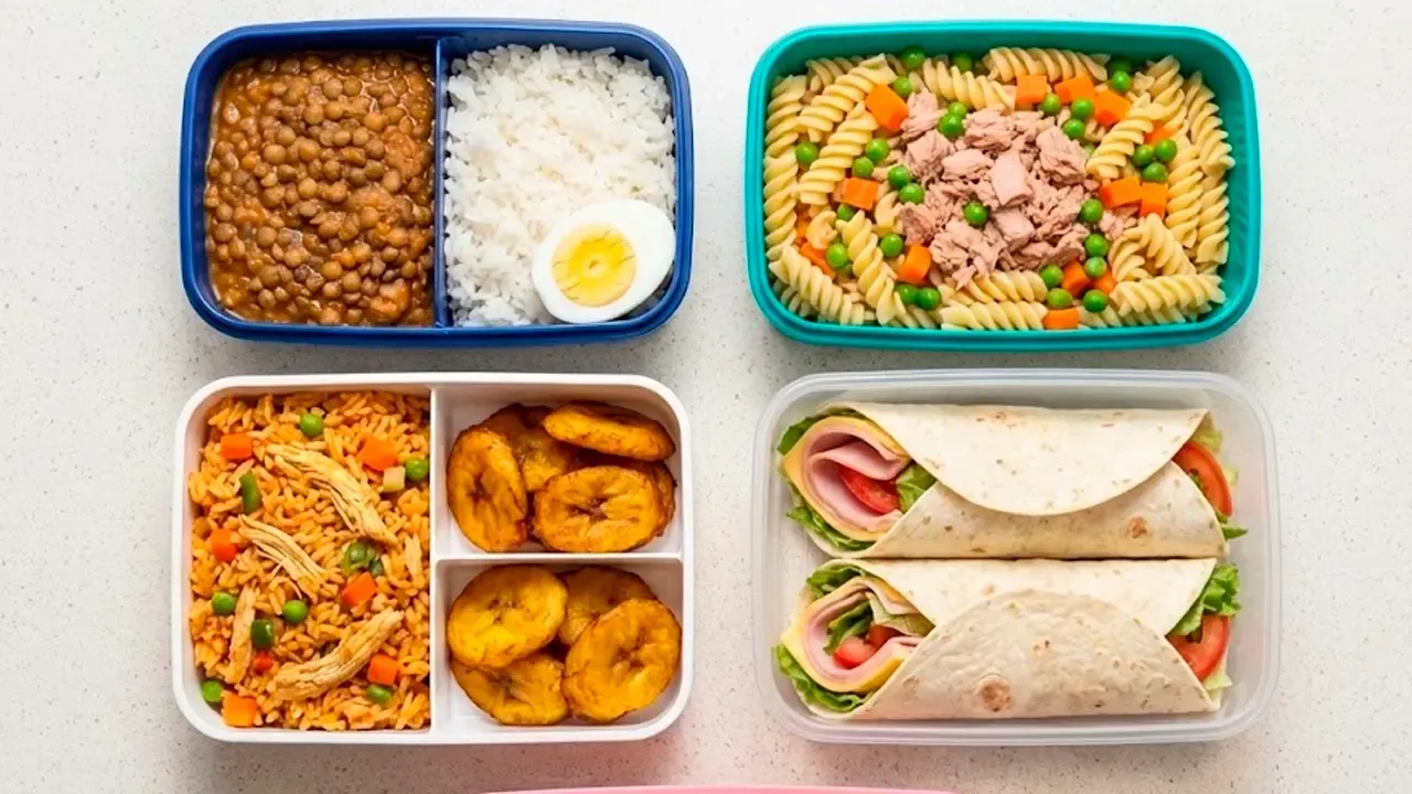 En la foto: Recipientes de comida