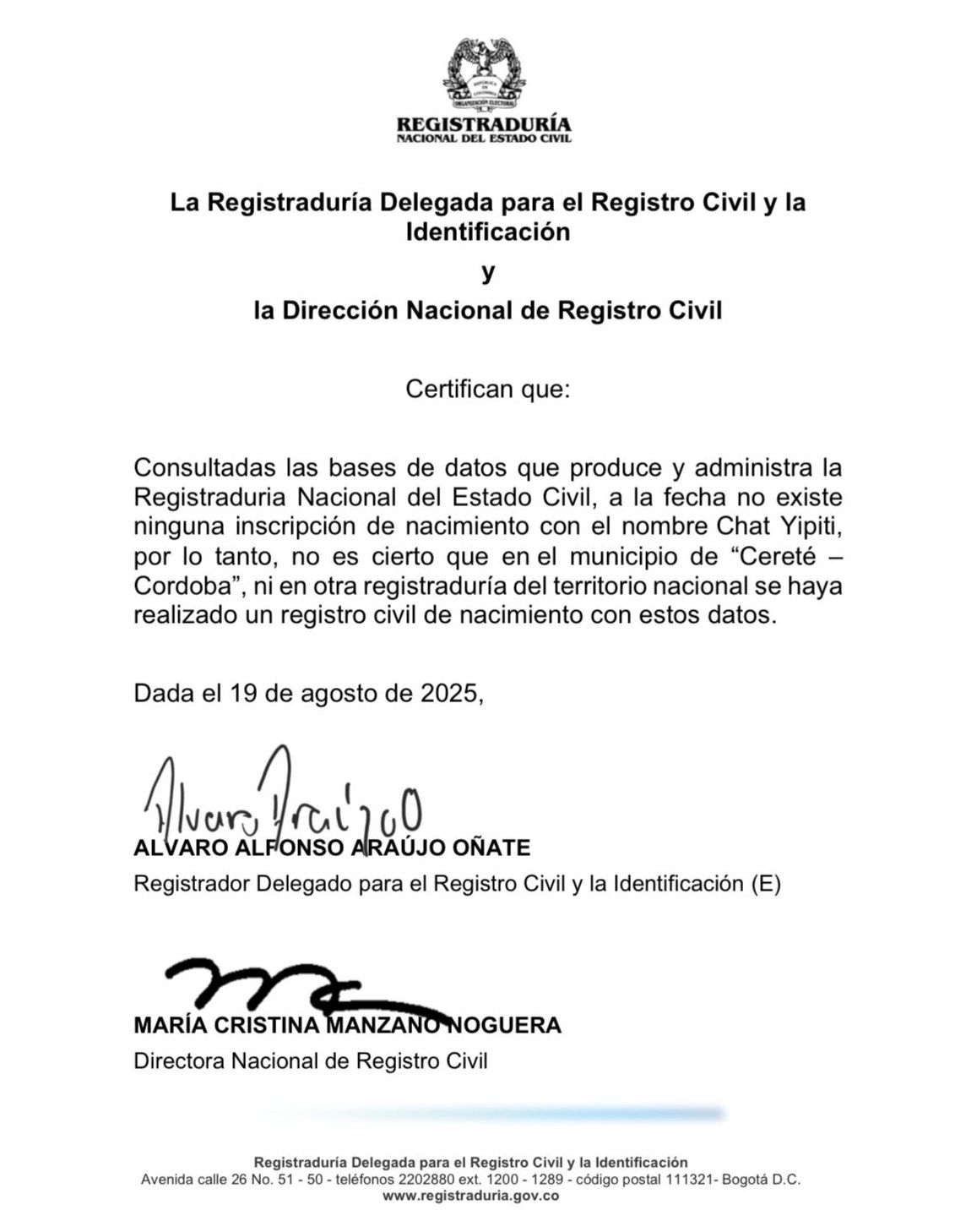 Registraduría