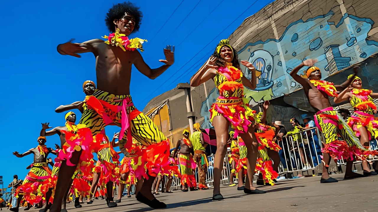 Comparsa que baila mapalé