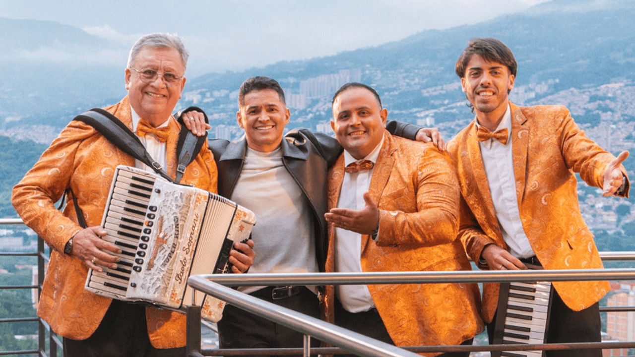 Los Palmeras con Jorge Celedón