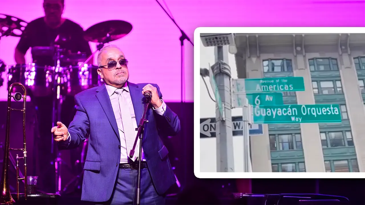 En la foto: Willie Colon y señalización Guayacán Orquesta