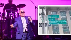 En la foto: Willie Colon y señalización Guayacán Orquesta
